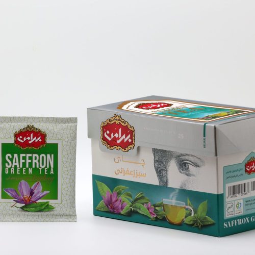Bahraman Green Tea Bags with Saffron