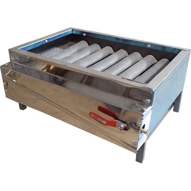 کباب-پز-گازی-خانگی-استیل-با-هفت-شعله-چدنی